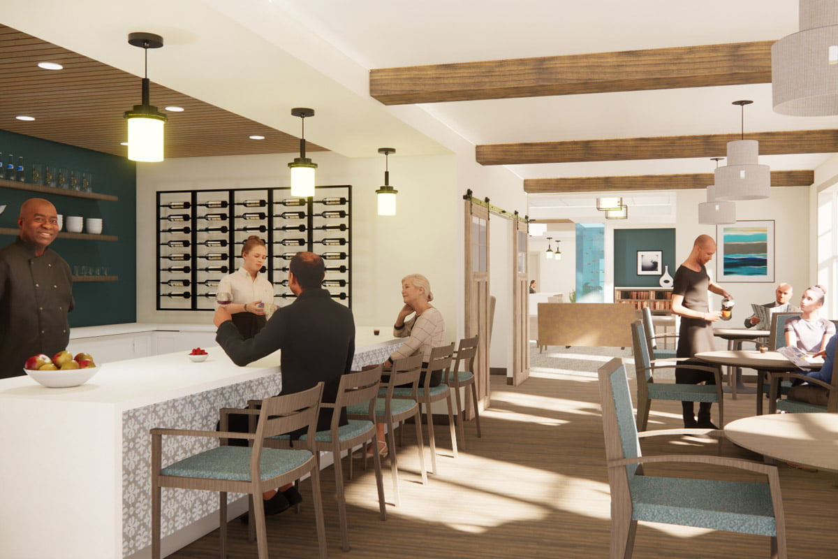 Oswego Village Senior Living Cafe Rendering