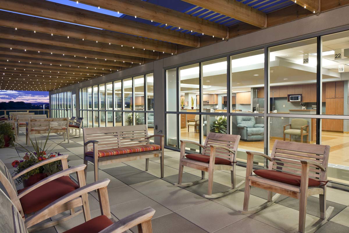 Frontier Cancer Center Patio