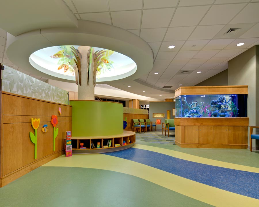 pediatric healthcare clinic lobby