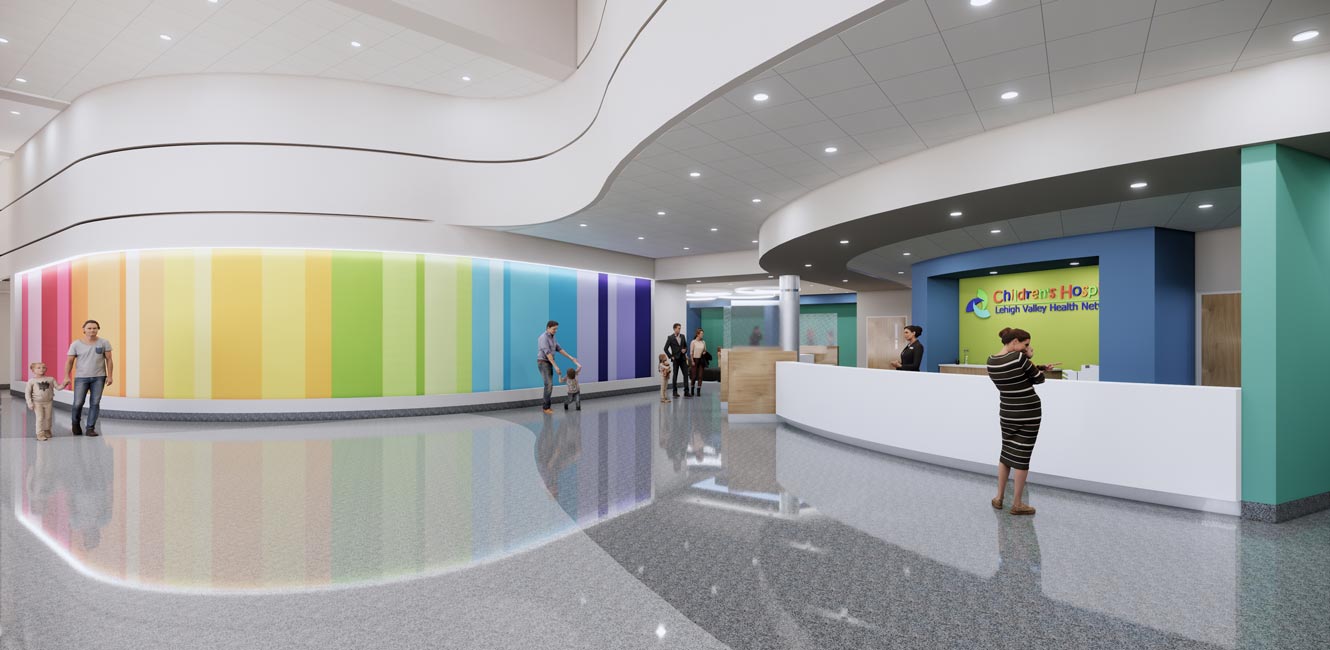 pediatric healthcare clinic lobby