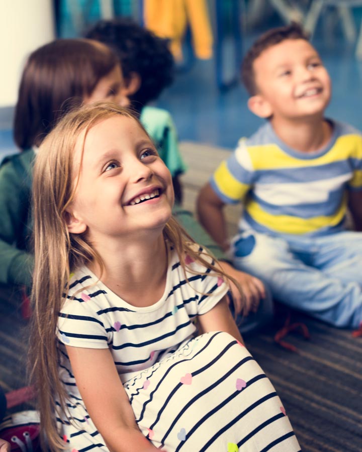 children smiling