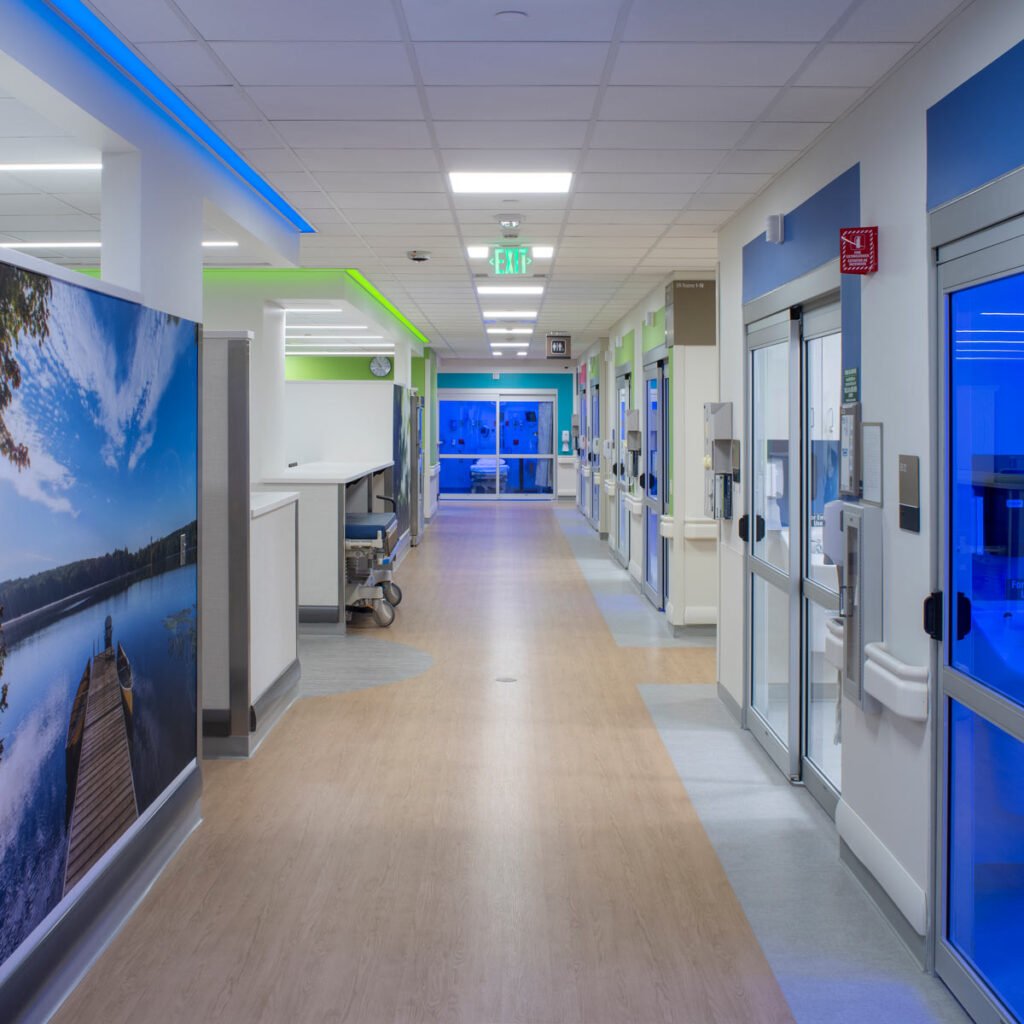 Hallway of emergency department