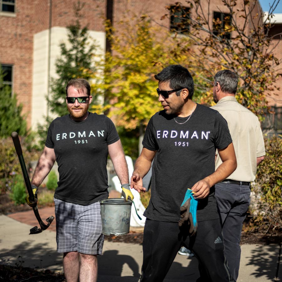 ERDMAN employees performing community service