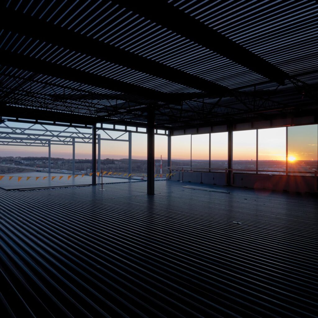 View from building under construction