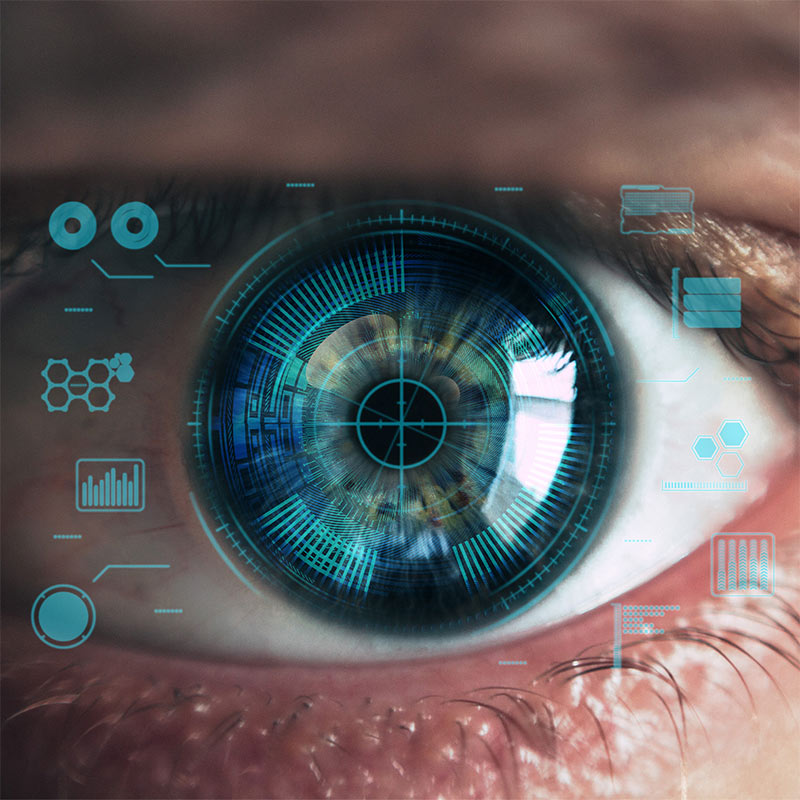 Retina scan artificial intelligence analyzing medical data